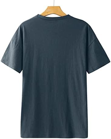Comfort Boja odjeća Crewneck Graphic Casual Basic bluza Tee za žene Jesen Ljetni kratki rukav vrh