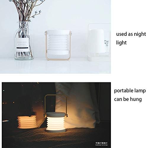 Xhope 4 u 1 sklopivo LED lampica, Creative Touch prekidač LED lampica, viseća svjetlost, svjetlo za bljesak, noćna svjetla, USB napajana LED stolna svjetiljka za stolu za dom, ured za dom