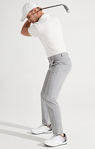 Libin muške pantalone za Golf Slim Fit rastezljive radne haljine 30/32 brzo sušeći lagani ležerni komfor sa džepovima