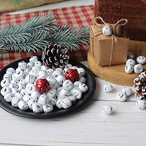 U / B 100 komada Metalne perle Jingle Bells Božićni privjesci za obrtni materijal Božićna zvona, za izradu žica za odgajanje, kuća za odmor i božićne ukrašavanje