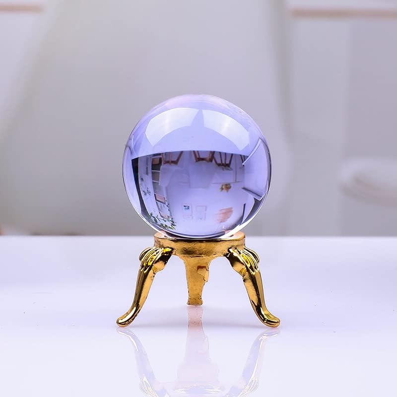 Xiaojia Mini slatka kristalna kugla azijska rijetka prirodne čarobne kuglične sfere Kvarcne kuglice Crystal Craft Decor-Clear Ball