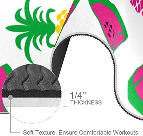 Unicey debela neklizajuća Vježba & amp; fitnes 1/4 prostirka za jogu sa printom voćne lubenice za jogu Pilates & amp; fitnes vježbe na podu