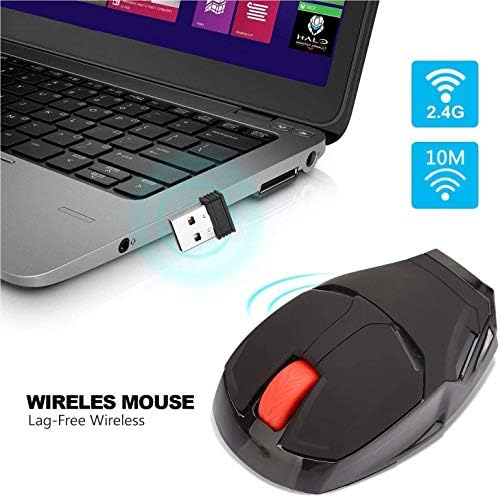 Ergonomski bežični miš Cool Iron Man miš 2.4 G prenosivi mobilni računar kliknite tihi miš optički miš sa USB prijemnikom, crni ili zlatni za prenosni računar laptop računar Mac knjiga, dodajte privjesak za ključeve