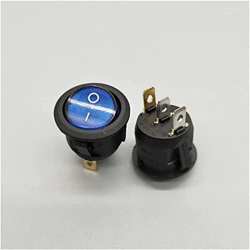 Berrysun preklopni prekidač 1kom KCd1 20mm 3-pinski LED prekidač 10a 12v lampa Prekidač za napajanje Lift car dugme svjetlo uključeno/isključeno kružna klackalica