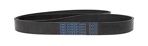 D & D Powerdrive 8PK1685 Metrički standardni zamjenski remen, 66,75 Dužina, 1,15 Širina
