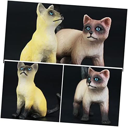 Toyandona 2pcs Ornamenti za pse igračke igračke minijaturne igračke CAT Cupcake Topper Mini Cat FICH CAT