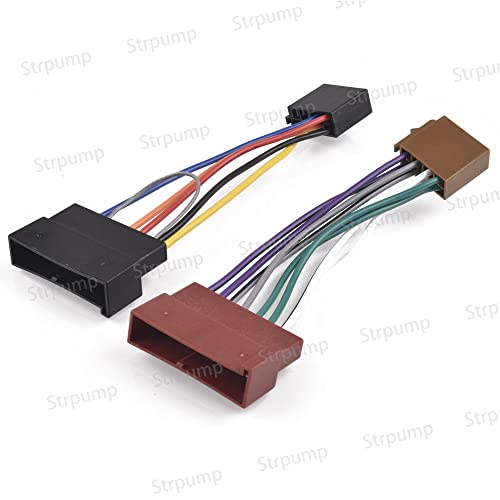 STRPUM ISO auto radioterofit kablovske kabelske žice za kompatibilno za Ford Fiesta MK4 Escort Mondeo