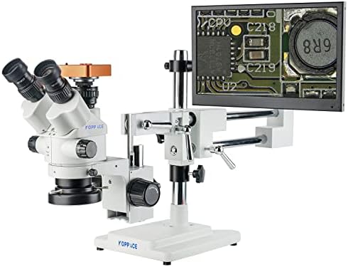 KOPPACE 3.5 X-180x Triokularni Stereo elektronski mikroskop Dvokraki nosač sa kontinualnim zumom 13.3 ekran