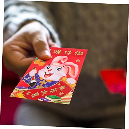 BESTonZON 60kom 2023 godina Zečjeg Crvenog paketa Ampao crvena koverta sretni novac džepni Proljetni