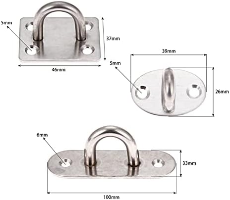 Anyufei 1pc od nehrđajućeg čelika u obliku u obliku u obliku u obliku u obliku u obliku u obliku kućica za smeće ventilatori za slobodno vrijeme za kauč s udjelom slobodnog stola za pijesak Hammocks prstenovi fiksni kuka