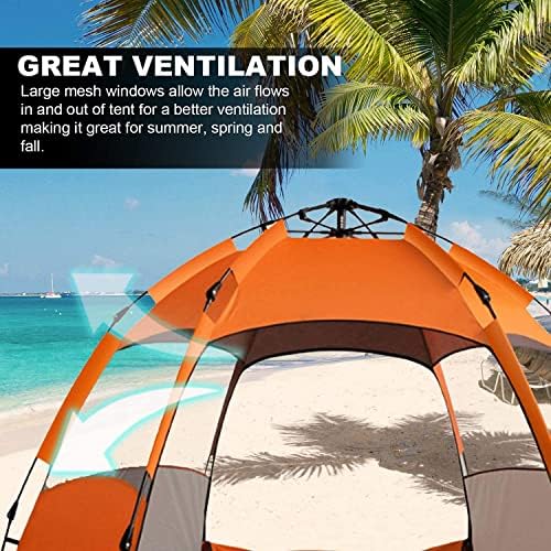 Instant Pop Up šator za kampiranje jednostavno postavljanje Automatsko Hidraulično vodootporan sa Rain Fly prijenosni lagani odličan za planinarenje na plaži na otvorenom