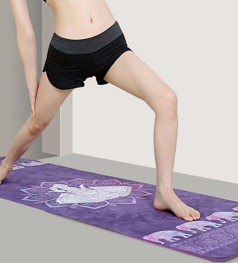 DHTDVD 1,5 mm znoj-upijajuća antilop prostirka za jogu teretana kućna gumena prostirka za fitnes vježbe Pilates Vježba sklopiva prostirka za jogu