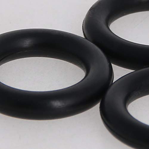 Bettomshin 10pcs nitrilni gumeni O-prstenovi, 13 mm od 8 mm ID 2,5 mm širina, metrička buna-nitrilna brtva za brtvu za prapnu zaptiva za motorni naftovod za reljefni ventil hidraulični cjevovod crni