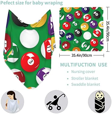 Waymay bolovni bilijar kuglice za bebe pokrivač koji prima pokrivač za novorođenčad novorođenčeti vrtić