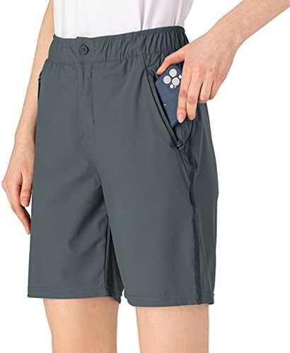 Gopune ženske lagane planinarske kratke hlače Brze suho trčanje Golf kratke hlače u UPF 50+ džepova sa zatvaračem