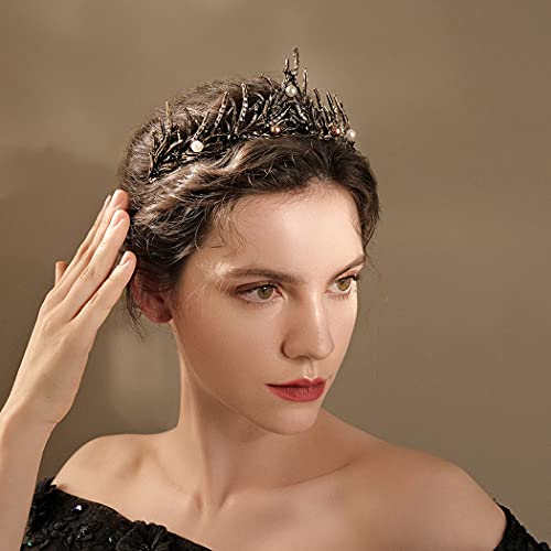CanB Bride cvjetne krune i tijare barokni Kristalna kruna svadbena tijara vjenčani Hair Accesories Princess Pearl Hairband