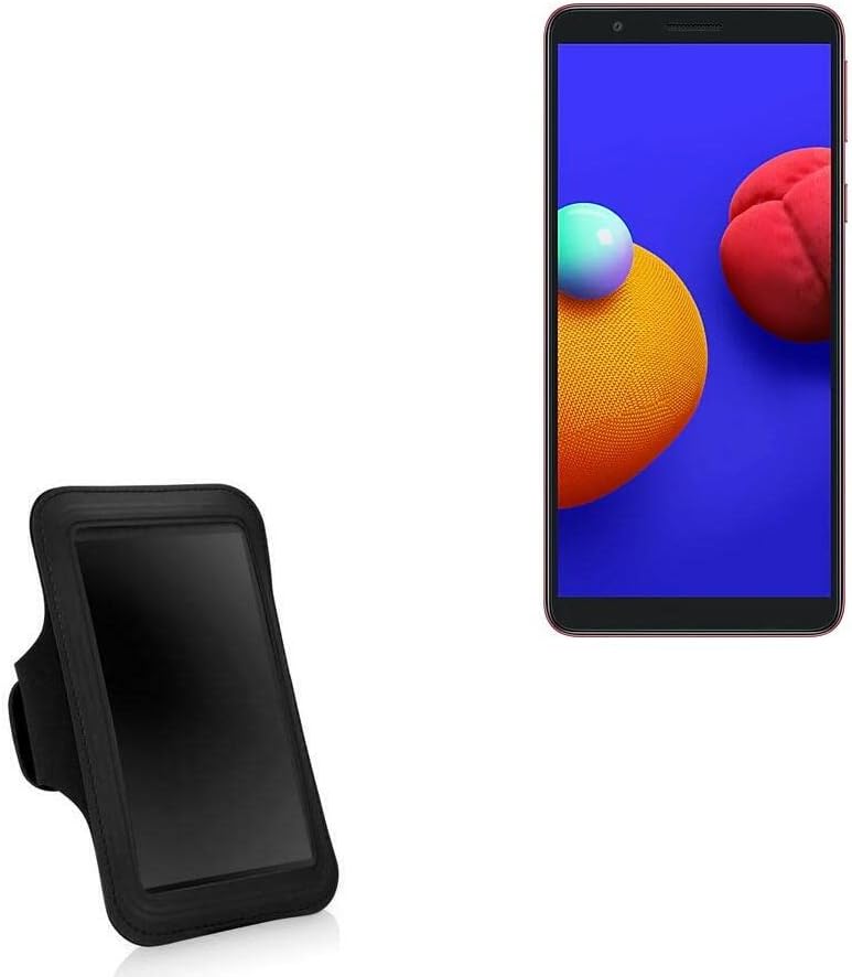 Boxwave Case kompatibilan sa Samsung Galaxy A3 Core - Sportska ručica, podesiva traka za vježbanje i trčanje za Samsung Galaxy A3 Core - Jet Black