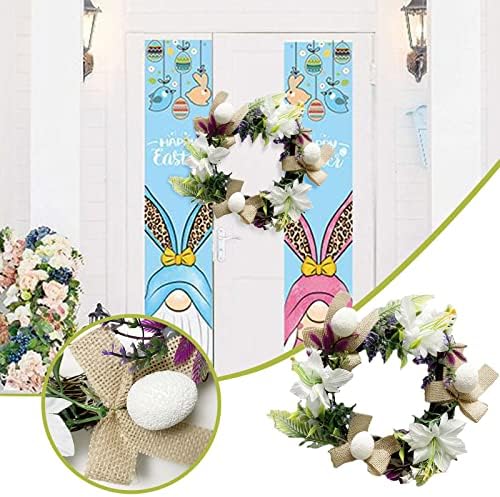 Advent sa uskršnjim vijencem imitacija bijelih jaja ukrašavanje farme dekorkin zid home Decor