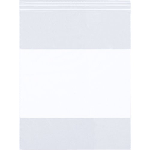 Bijele blok Reclosable 4 Mil Poli torbe, 9 x 12, jasno, 1000/Case