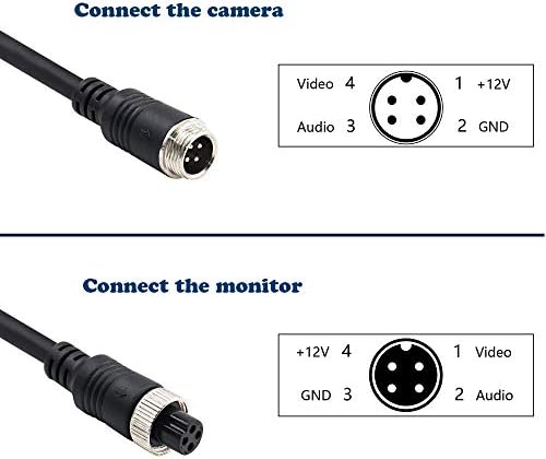 Collyon (17ft / 5m Rezervni kabl kamere, 4-pinski Vazdušni video Produžni kabl, automobilski video Produžni kabl