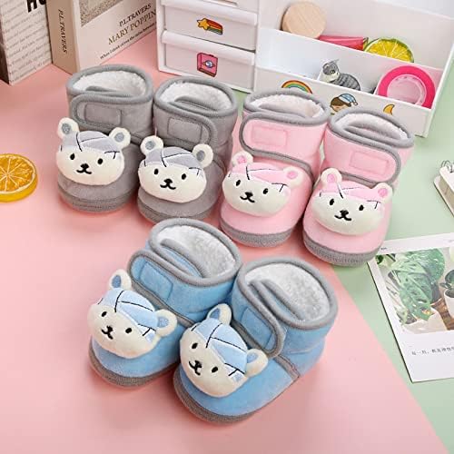 Obuća za bebe Fleece tople slatke crtane kratke čizme cipele modne tiskanje bez klizanja prozračne toddler čizme za bebe