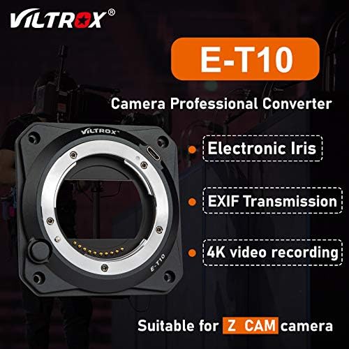 Viltrox e-T10 adapter za sočivo za Sony E Mount objektiv na Z-CAM E2-M4 E2-S6 E2-F6 E2-F8 kino Kamera