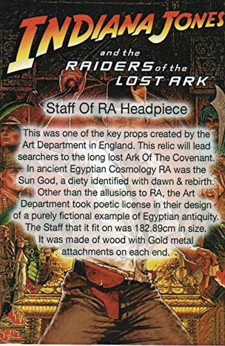 Indiana Jones, osoblje RA pokrivala za glavu, antikno zlato, čvrsti Metal, dragulji od ćilibara,