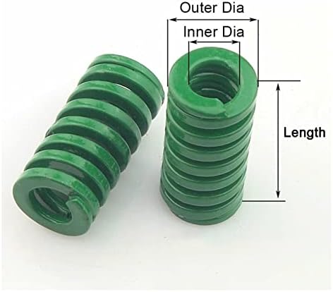 Kompresioni izvori su pogodni za većinu popravka I 2 komada zelenog kalupa za predenje vanjskog premještanja 10 mm Spiralni žigosanje kompresije opruge unutarnji promjer 5 mm Dužina 15-100 mm