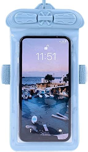 Vaxson futrola za telefon, kompatibilna sa vodootpornom torbicom Lenovo A526 suha torba [ ne folija za zaštitu ekrana ] plava