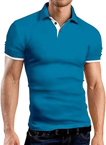 Kuyigo muške polo majice kratkih i dugih rukava Ležerne slim Fit Basic dizajnirane pamučne majice