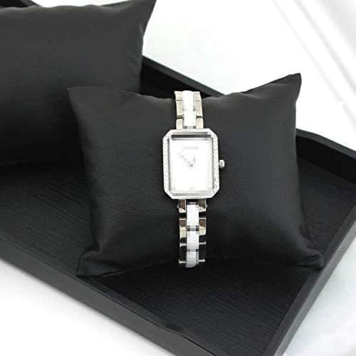 erioctry 6 kom crna PU koža nakit prikaz jastuk narukvica Bangle jastuci sat nakit prikazuje jastuk nakit Organizator držač za nakit prikazuje stalak