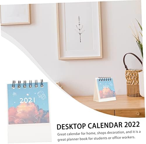 VeeMon 1pc 2022 Desktop Kalendar Desktop Kalendar Mini Desktop Flip kalendar Mjesečni kalendar 2022