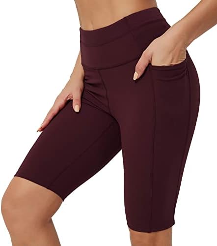 Rataves Ženske kratke hlače 10 Vježba joge kratke hlače sa džepovima visokog struka atletske kratke