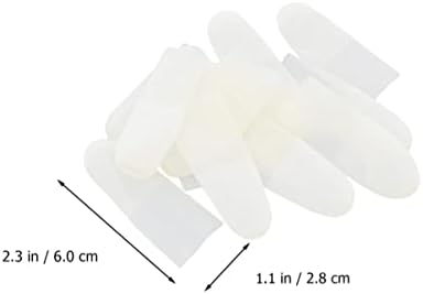 Rukavice za jednokratnu upotrebu rukavica za jednokratnu upotrebu 300 kom. Lateks prst lateks pokrivač za lateks zaštitnici za prste zaštitnici za prste, gumene rukavice za lateks