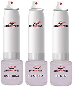 ABP Touch Up Basecoat Plus Clearcoat Plus primer komplet boja u spreju kompatibilan sa Nevada Silver