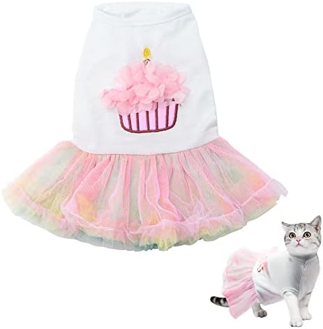 Slatki pas Tutu haljine party dobavljač - za pse djevojke za rođendanska odjeća cupcake odjeća