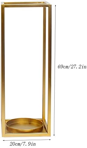 ZESUS vanjski jednostavan kišobran držač multifunkcionalnog željeznog kišobran nosača za hodanje uredski restoran / zlato