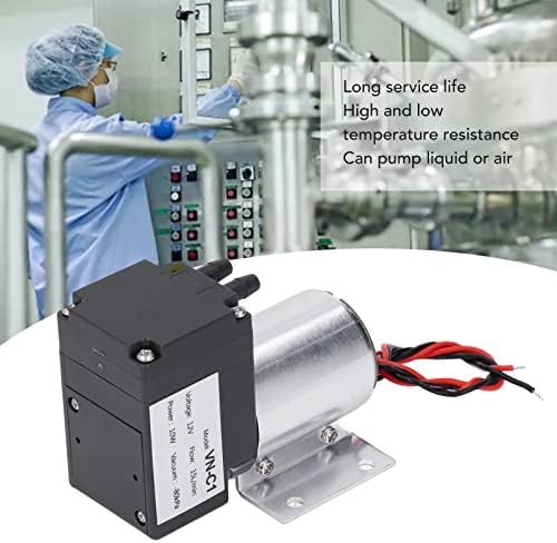 Cutulamo Air Compressor Micro membranska pumpa, ABS Nerđajući čelik visoka efikasnost-mikro vakuumska pumpa 80kpa bez zagađenja za analizu gasa uzorkovanje