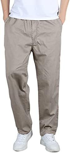 Teretne pantalone za muškarce Petite Ležerne prilike sa labavim plusom džepove džepova elastične struke hlače