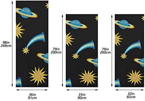 Enevotx Vanjska prednja vrata dekor nevjerovatna svemirska vrata Sunčevog sistema poklopci Home izdržljiva vrata od tkanine rođendan & nbsp;dekor zaštita vrata više veličina za uređenje zabave u spavaćoj sobi