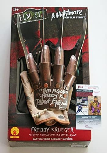 Robert Englund potpisao Nightmare na ulici Elm Freddy Krueger Supreme Edition Glove w / JSA COA