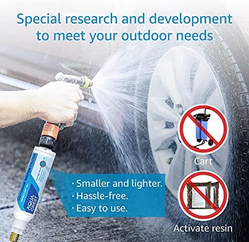 Aquacrest Inline filter za vodu, posvećen za pranje automobila, čišćenje prozora i dvorišta, učinkovito