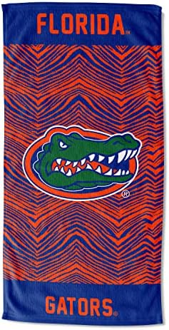 Sjeverozapadni Zubaz NCAA klasični ručnik za plažu sa zebra printom, 30x60, Florida Gators