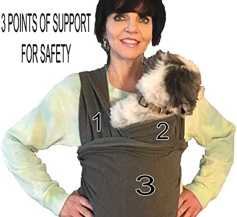 Štene torbica za kućne ljubimce SLING | Front | Podesive ruke besplatne torbice za pse s prednje