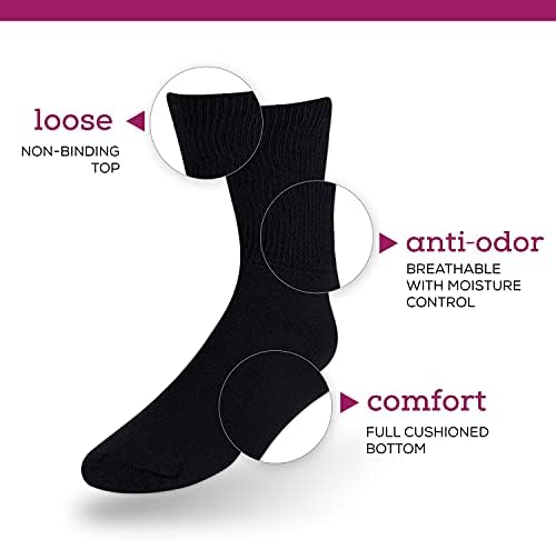 New York Ave Muške čarape za pamučne posade - labavi pričvršćivanje nevezajućih gornjih cirkulacijskih jastuka