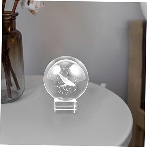 Poserti 1 set Kristalni ukrasi uredski dekor Crystal Spher Crystal Glass Globe Crystal sfer Kristalne sfere Početna Dekor ART Crystal Balls Glass Mali poklon FENG SHUI 3D