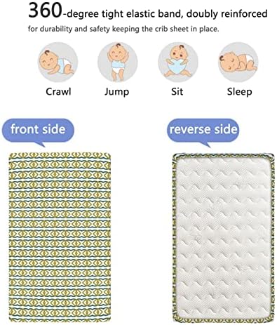 Stripes Themed Opremljeni list krevetića, standardni madrac sa krevetom ugrađeni list mekani madrac madrac