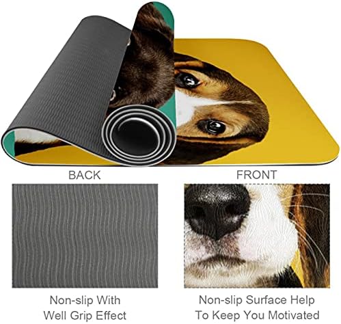 Siebzeh portret kolekcija divno štenaca Psi Premium debeli Yoga Mat Eco Friendly gumene zdravlje & amp; fitnes