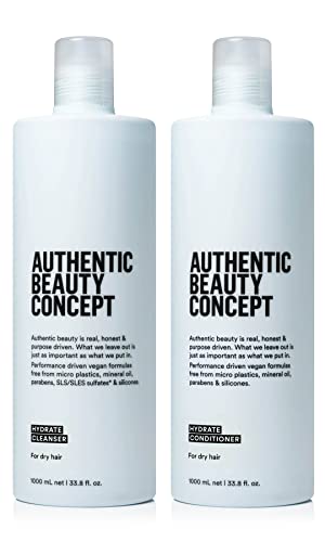 Autentični kozmetički koncept hidratnog sredstva za čišćenje i konditoner set | Šampon + regenerator | Normalno