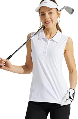 Loolleafy ženska golf majica bez rukava Brzi suhi tenis tenkovi Golf polo majice za žene sa ovratnikom